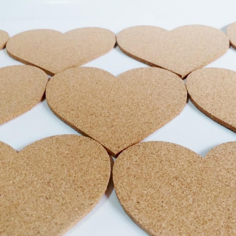 Heart Shaped Cork Coasters Set (Wholesale) (Category: Coffee & Tea Tableware) located in Manila. Submitted by thecorkproject (Listing ID 1444715741, Image 1). Description: Blank heart cork coasters, made from 100% natural cork. Coasters are 4 inches in size and 5 mm / 6 mm in thickness. 5mm thick 1-9 pcs @ Php 30 each 10-49 pcs @Php 25 each 50-99 pcs @ Php 20 each 100 pcs @Php 15 each 6mm thick 1-9 pcs @ Php 35 each 10-49 pcs @Php 30 each 50-99 p