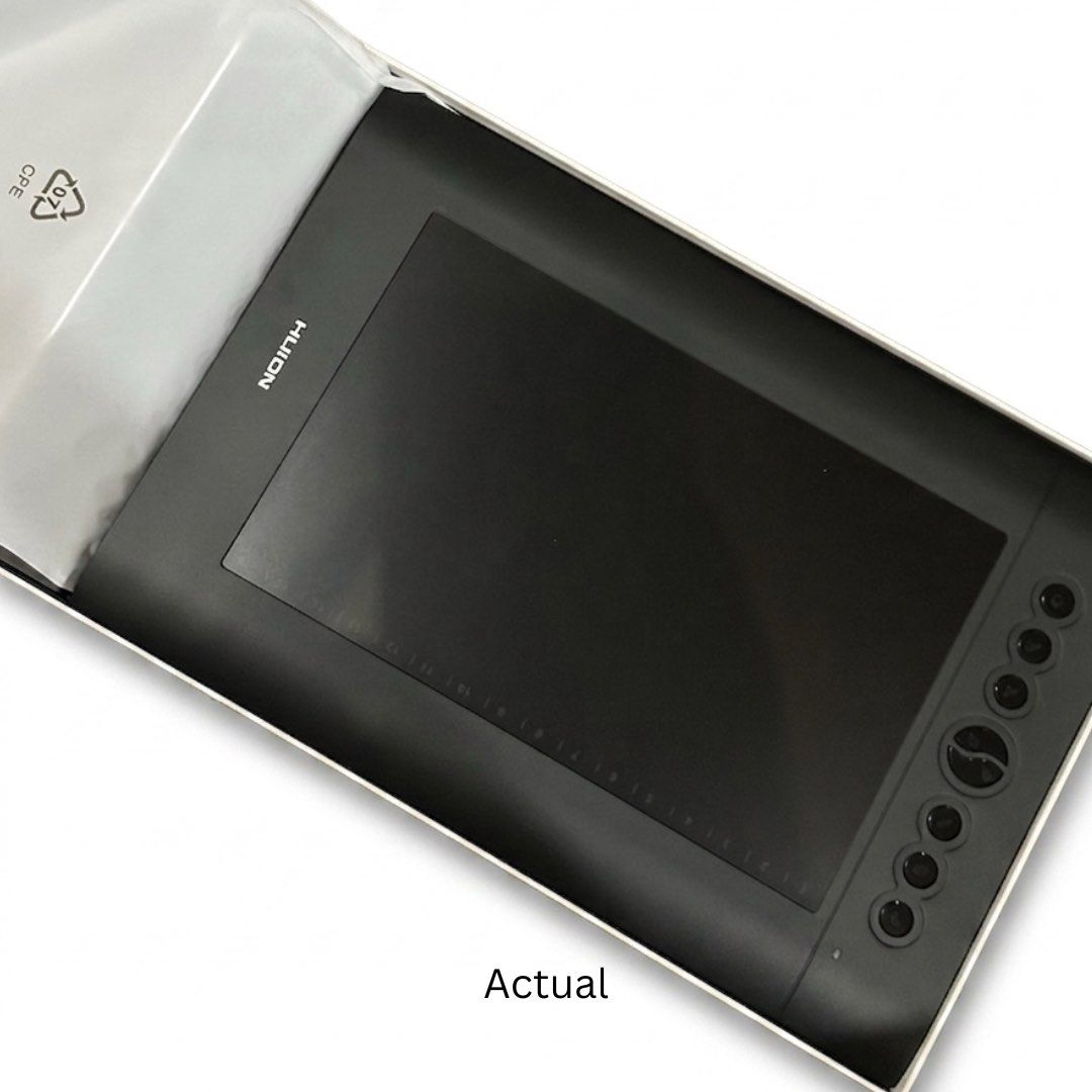 HUION H610PRO V2 Graphics Pen Tablet (Category: Other Accessories) located in Manila. Submitted by martin827 (Listing ID 1444834260, Image 2). Description: Inspiroy, makes your inspiration reality! Wasn’t able to use it, as it has been kept in storage at our house. The box shows some signs of age, but all the accessories inside remain brand new and unused. Features: * Battery-Free Pen – No need for charging cables; simply pick up the pen and star
