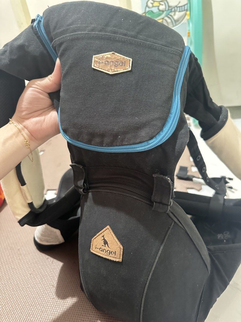 I-Angel Hipseat Carrier (Category: Carriers & Slings) located in Paranaque City. Submitted by leannebont35668 (Listing ID 1444705564, Image 3). Description: - Authentic i-angel hipseat carrier - Made in Korea - Stylish denim design - Multi-position baby carrying options - Integrated comfortable hipseat - Ideal for convenient and comfortable baby carrying.