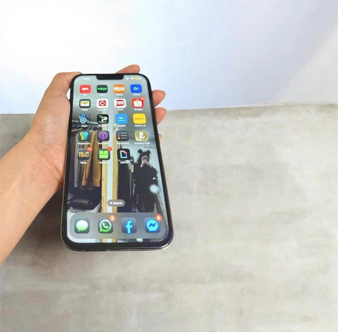 IPhone 13 pro max for sale 128 NOSWAP (Category: iPhone 13 Series) located in Cebu City. Submitted by m8s6j4wcvn28686 (Listing ID 1444785200, Image 2). Description: iPhone 13 Pro Max (128GB) – ₱14900 • Battery health: original 78% • Face ID is working perfectly • No SIM restriction (openline) • Safe to reset / no issues • Recently replaced screen (₱7,000) • ⚠️ No True Tone (due to screen replacement) • Comes with new Spigen case (₱800) • With tem
