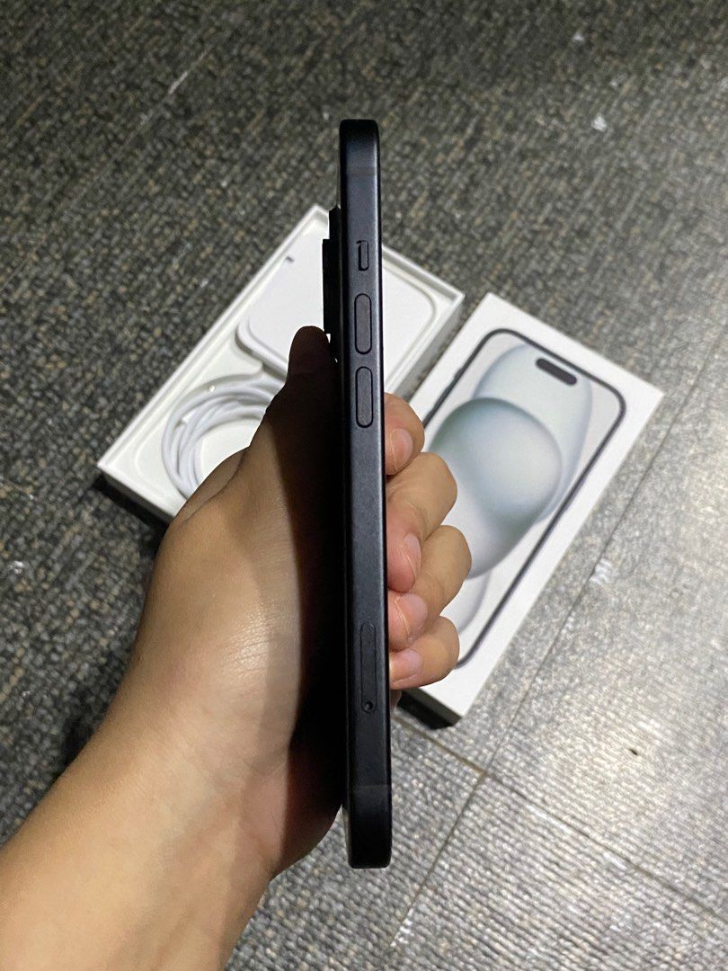 iPhone 15 128GB Black (BRAND NEW) (Category: iPhone 15 Series) located in Manila. Submitted by agflci (Listing ID 1444801478, Image 3). Description: 📱 FOR SALE: iPhone 15 Black 128GB ✔ 100% Battery Health ✔ Purchased from Apple Flagship Store ✔ Delivered June 8, 2026 ✔ Lady Owned ✔ Complete and Well-Maintained ✔ No Issues, No Repairs Used only for a short period and still in excellent condition. RFS: Impulsive buying, extra phone 📍 Meet-ups nea