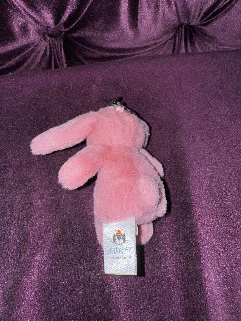 Jellycat Bashful Pink Bunny Bag Charm (Category: Charms) located in Valenzuela. Submitted by gracemuy (Listing ID 1444790966, Image 3). Description: Authentic Jellycat Bashful Pink Bunny Bag Charm.