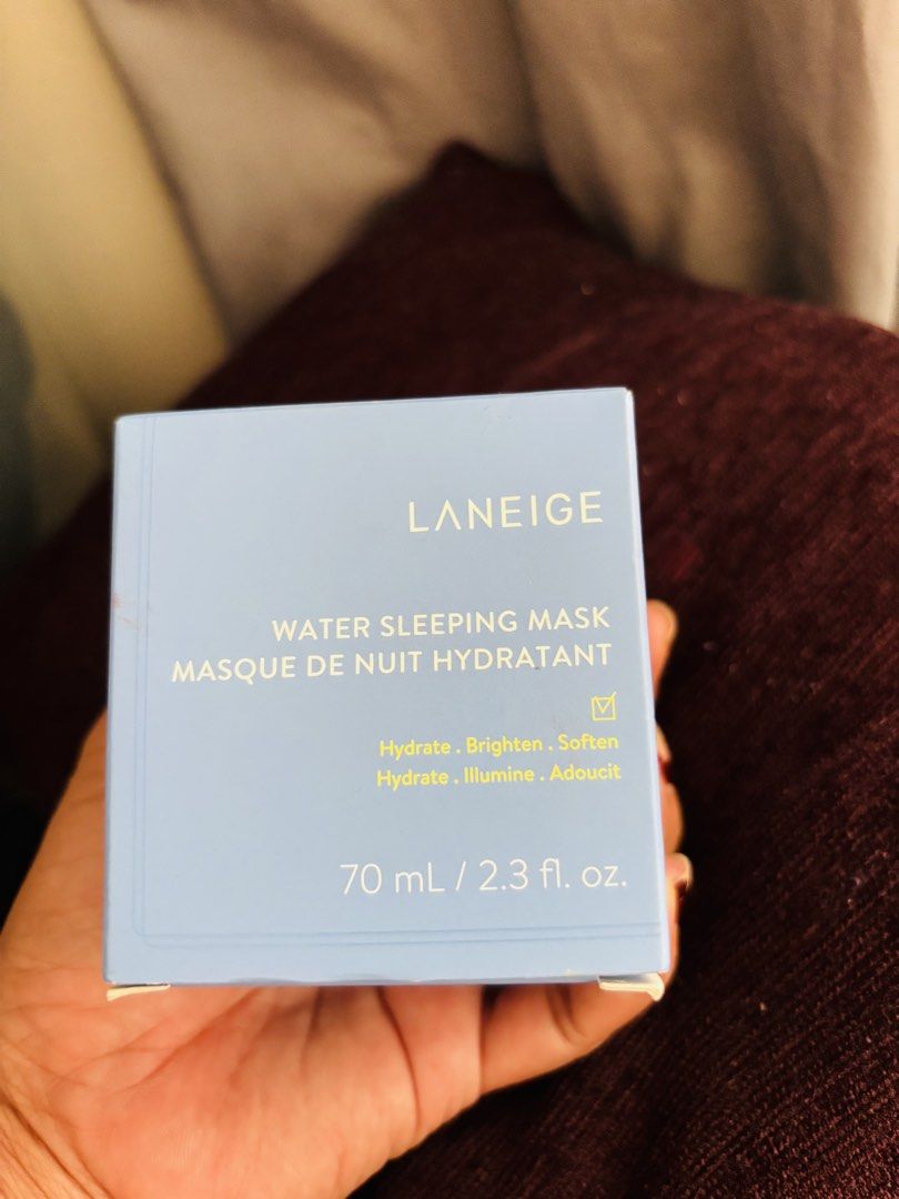 LANEIGE Water Sleeping Mask 70ml (Category: Face Care) located in Manila. Submitted by livfindsph (Listing ID 1444724560, Image 1). Description: Original LANEIGE Water sleeping mask original price from official store ₱3,551.