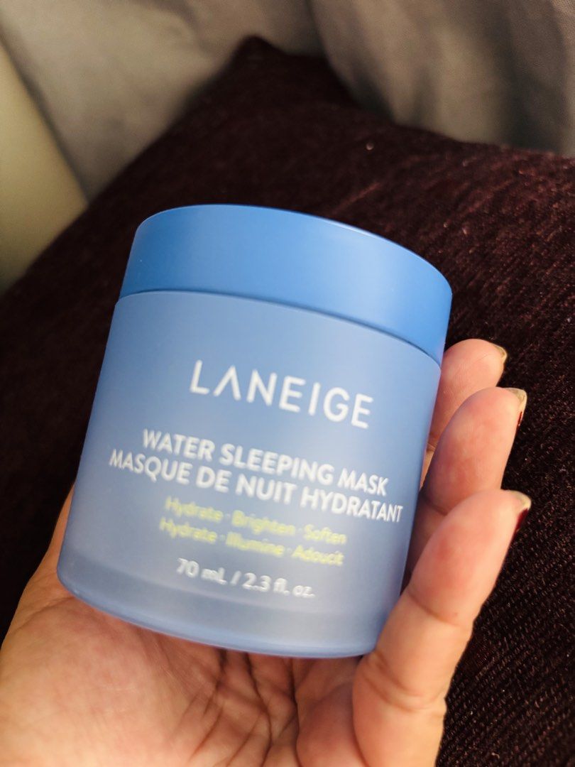 LANEIGE Water Sleeping Mask 70ml (Category: Face Care) located in Manila. Submitted by livfindsph (Listing ID 1444724560, Image 2). Description: Original LANEIGE Water sleeping mask original price from official store ₱3,551.