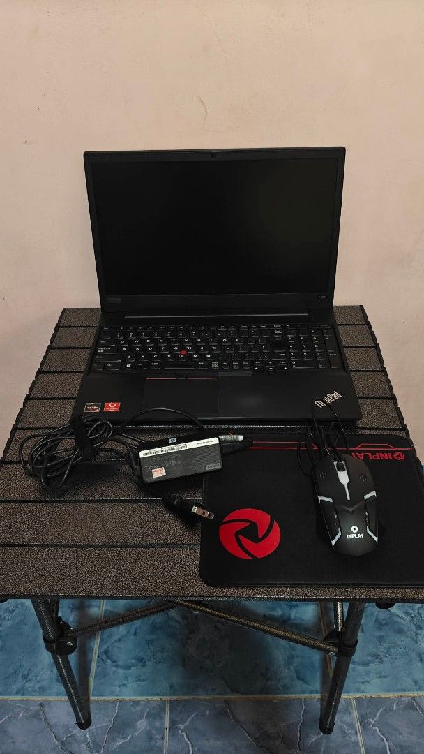 Lenovo Laptop E585 RYZEN 5 (Category: Laptops & Notebooks) located in Davao. Submitted by skankinpotato101 (Listing ID 1444856739, Image 3). Description: - Lenovo ThinkPad laptop - Includes charger and gaming mouse - Full keyboard layout - Clear and bright display - Efficient bottom ventilation - Ideal for both work and gaming - Feel free to ask questions!.