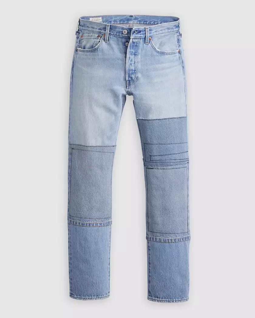 Levi's 501 Original Fit Patchwork Men's Jeans Medium Wash (Category: Jeans) located in Imus. Submitted by ezzzzmoney07 (Listing ID 1444854411, Image 2). Description: Levi's 501® Original Fit Patchwork Men's Jeans 📏 Size: 31W x 30L 🎨 Color: Medium Wash 🇺🇸 Purchased in the United States 💵 Original Retail Price: $118 ✨ Not Locally Released A unique patchwork version of the iconic Levi's 501® Original Fit Jeans. Perfect for collectors, denim ent