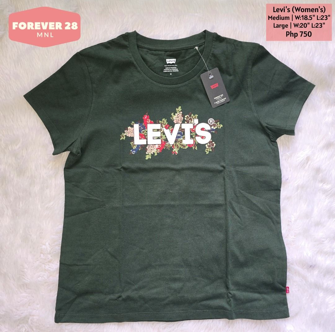 Levi's Shirt (Women's) (Category: Shirts) located in Manila. Submitted by forever28mnl (Listing ID 1444735086, Image 1). Description: Levi's (Women's) Color: Dark Green Sizes: Medium | Large ($24.95 on tag) Php 700 .
