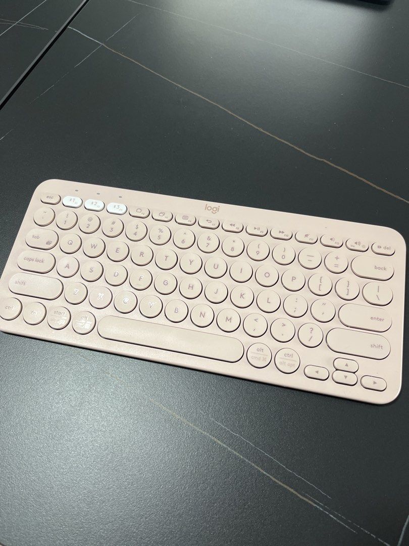 Logitech K380 Multi-Device Bluetooth Keyboard - Rose Pink486517930366095360