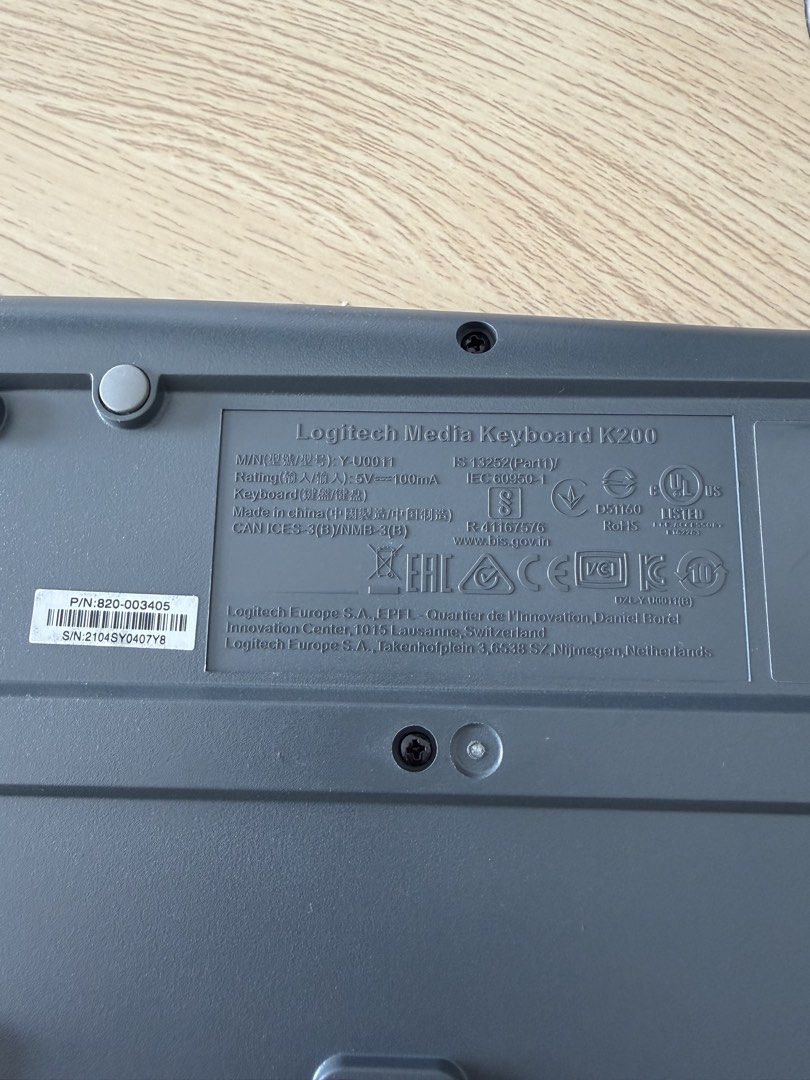 Logitech Media Keyboard K200486517935136450561