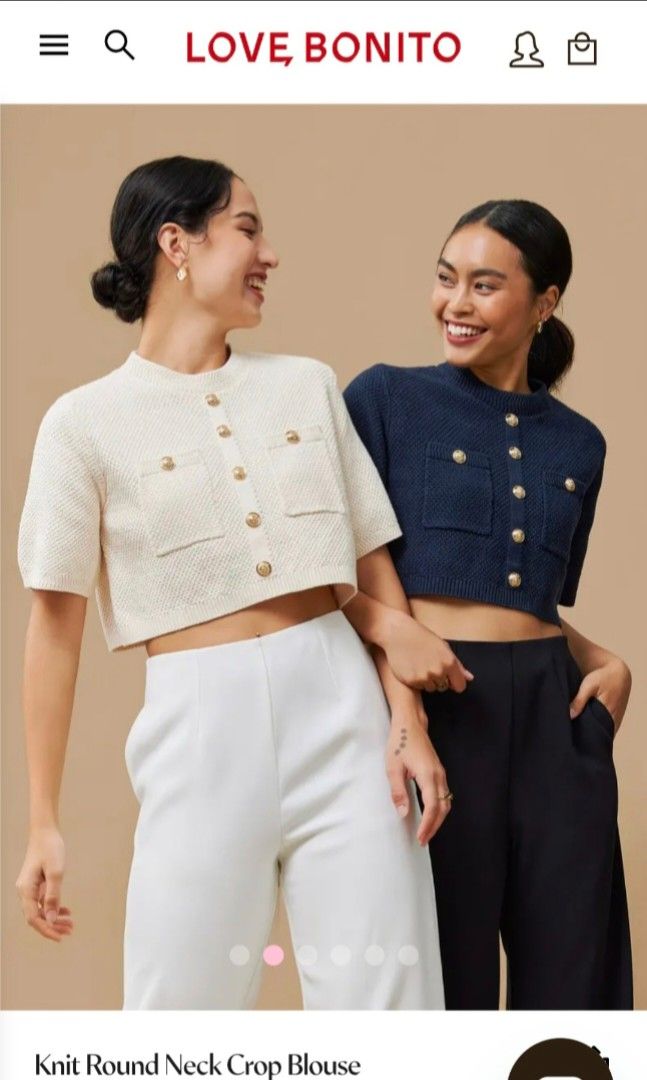 Love, Bonito Knit Crop Blouse (Category: Blouses) located in Manila. Submitted by closetbyandy (Listing ID 1444719457, Image 2). Description: ✨please READ before making an inquiry and placing your order(s) to avoid misunderstanding 📍I will not entertain inquiries or orders from accounts with a history of negative reviews (buyer or seller). This policy protects both my shop's reputation and my experience as a seller. 📍Offer only if you intend to
