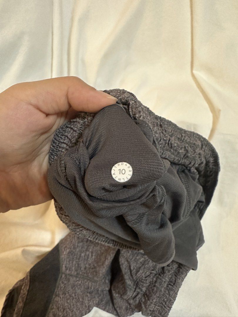 Lululemon Grey Heathered Running Shorts Size 10 (Category: Activewear) located in Plaridel. Submitted by juliaco08 (Listing ID 1444723681, Image 3). Description: - Dot Size 10 - for workouts, running, or tennis.