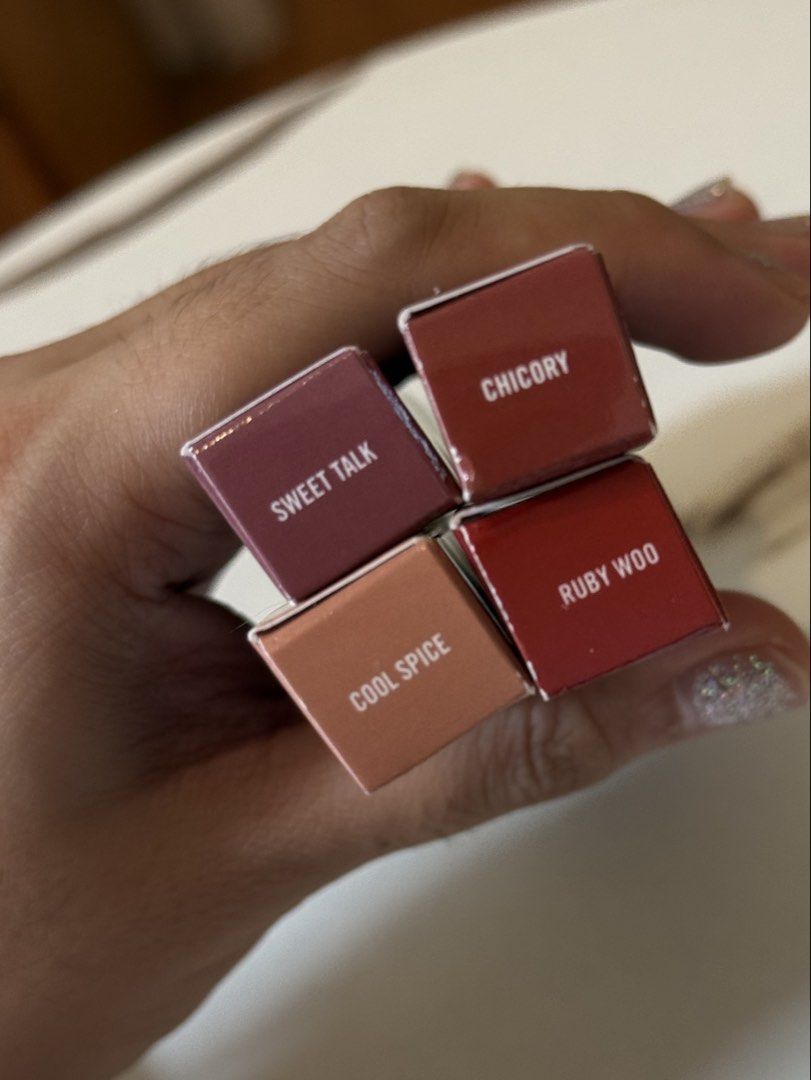 MAC Lip pencils - Cool Spice, Sweet Talk, Chicory, Ruby woo (Category: Makeup) located in Quezon City. Submitted by quirksandcurls (Listing ID 1444728027, Image 2). Description: Sold per piece.