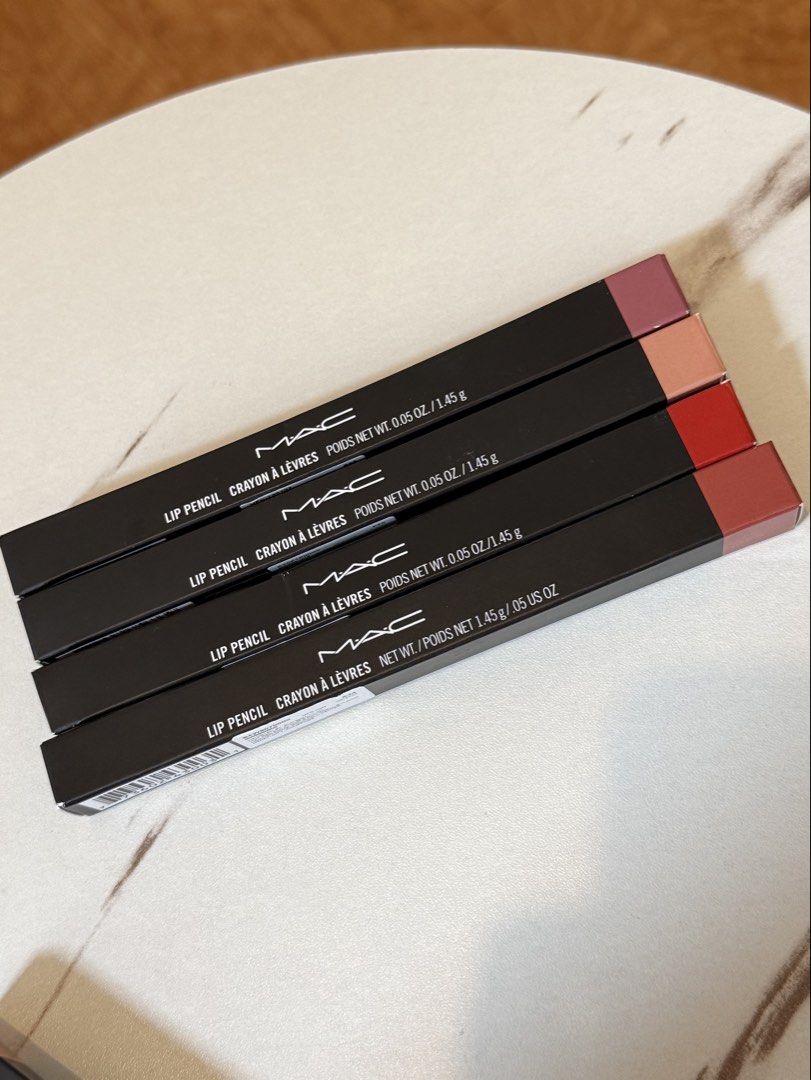 MAC Lip pencils - Cool Spice, Sweet Talk, Chicory, Ruby woo (Category: Makeup) located in Quezon City. Submitted by quirksandcurls (Listing ID 1444728027, Image 1). Description: Sold per piece.