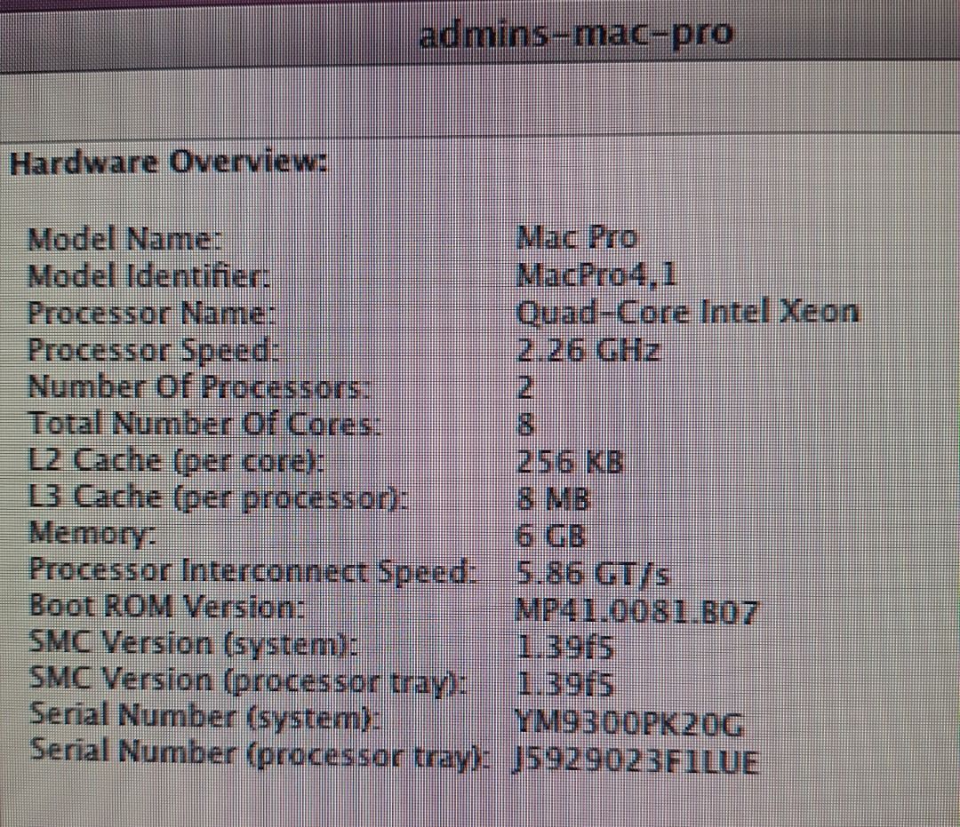 Mac Pro 4.1 Sliver Tower486648880060190724