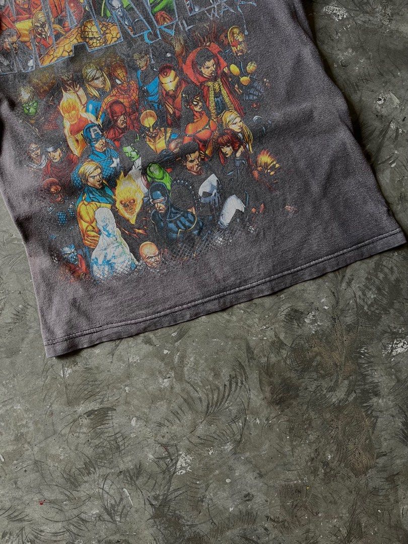 MARVEL CIVIL WAR MAD ENGINE 2007 (Category: Tshirts & Polo Shirts ) located in Marikina City. Submitted by athleticarchivesph (Listing ID 1444753540, Image 3). Description: Size: M 📐Length: 27.5 inches 📐Pit to pit: 19 inches 📐Sleeves: 8 inches Tag: Hard Issue: Extreme Sun fade, fading print, 1 stitch reworked, faded washtag, lints (see photos) Condition: Used — Fair * FREE SHIPPING NATIONWIDE ⚠️ 𝑵𝑶 𝑪𝑶𝑫 (𝑵𝑶 𝑪𝑨𝑺𝑯 𝑶𝑵 𝑫𝑬𝑳𝑰𝑽𝑬𝑹𝒀