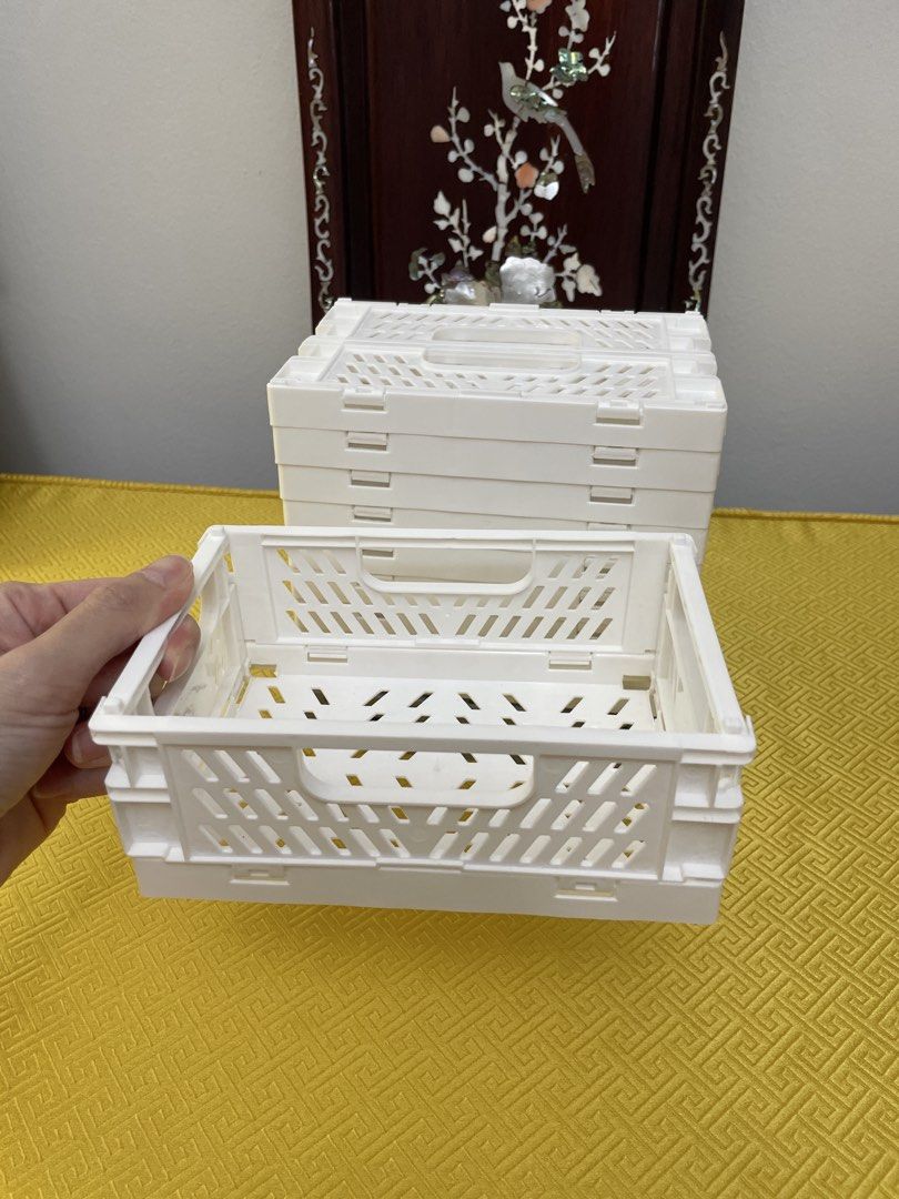 Mini Stackable Collapsible Storage Crates486850420812687364