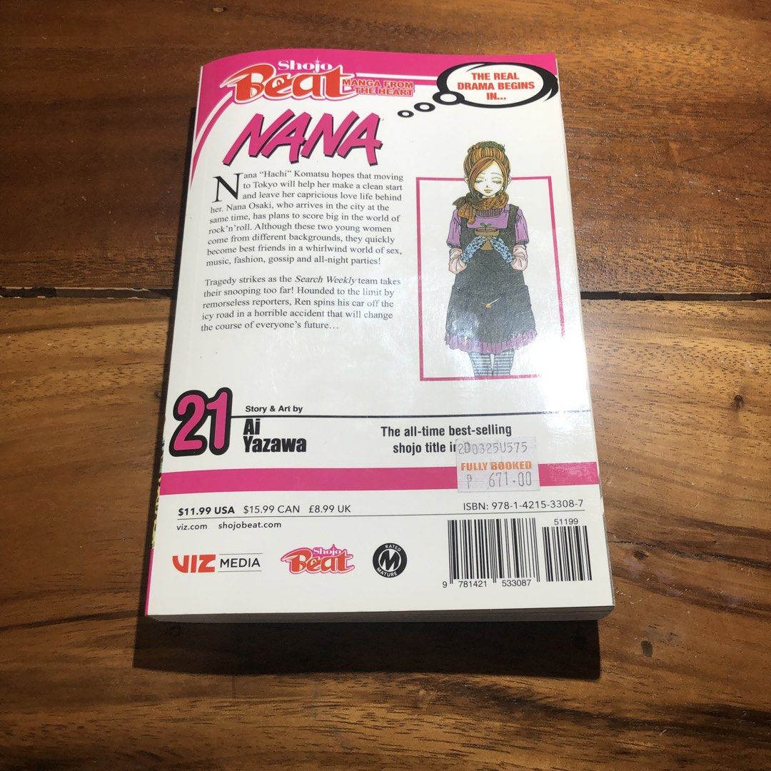 NANA volume 21 manga (Category: Comics & Manga) located in Pasig City. Submitted by keisstuff (Listing ID 1444688921, Image 2). Description: mint condition from fully booked.