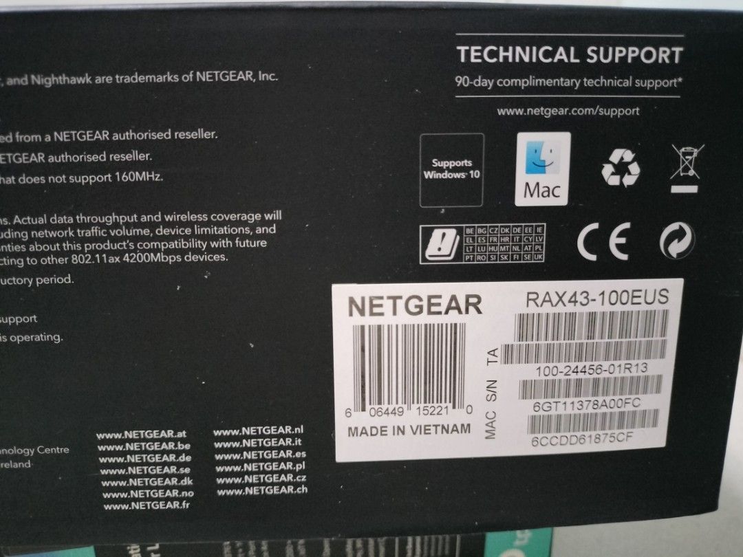 NETGEAR Nighthawk RAX43 WIFI6 Router486282118698772484