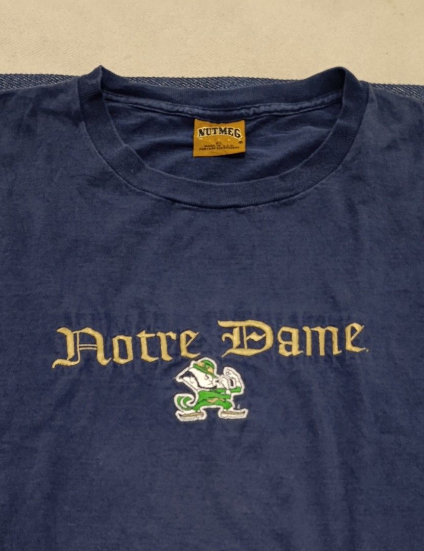 Nutmeg Mills Notre Dame Fighting Irish (Category: Tshirts & Polo Shirts ) located in General Santos City (Dadiangas). Submitted by k.vin__stuff (Listing ID 1444680760, Image 2). Description: Nutmeg Mills Notre Dame Fighting Irish •size: Xlarge •width: 24.5"|length: 30" •condition: 9/10 •color rate: 8/10 **perfect fade.