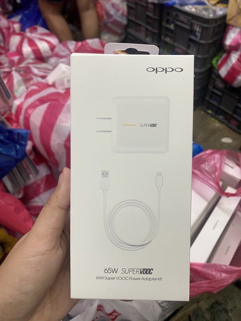 OPPO 65W supervooc power adapter with cable (Category: Chargers & Cables) located in Manila. Submitted by dimple162 (Listing ID 1444692377, Image 1). Description: .
