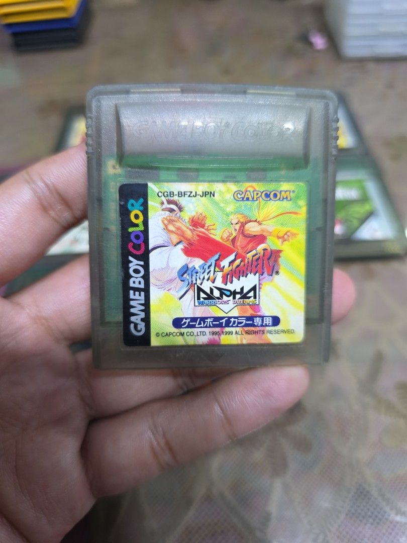 Original Gameboy Color Cartridges (Category: Nintendo) located in Manila. Submitted by gamebots (Listing ID 1444691060, Image 2). Description: For Sale Original Gameboy Color Cartridge TITLES • Ready 2 Rumble Boxing- SOLD • Casino- P500 • Tom Claney's Rainbow Six- SOLD • Street Fighter Alpha- JPN- P1,000 • Bust A Move Millennium- SOLD • X-Men Mutant Academy- SOLD • Powerpuff Girls- P500 • Winnie the Pooh- P500 • Harry Potter- SOLD • Dragon Ball Z
