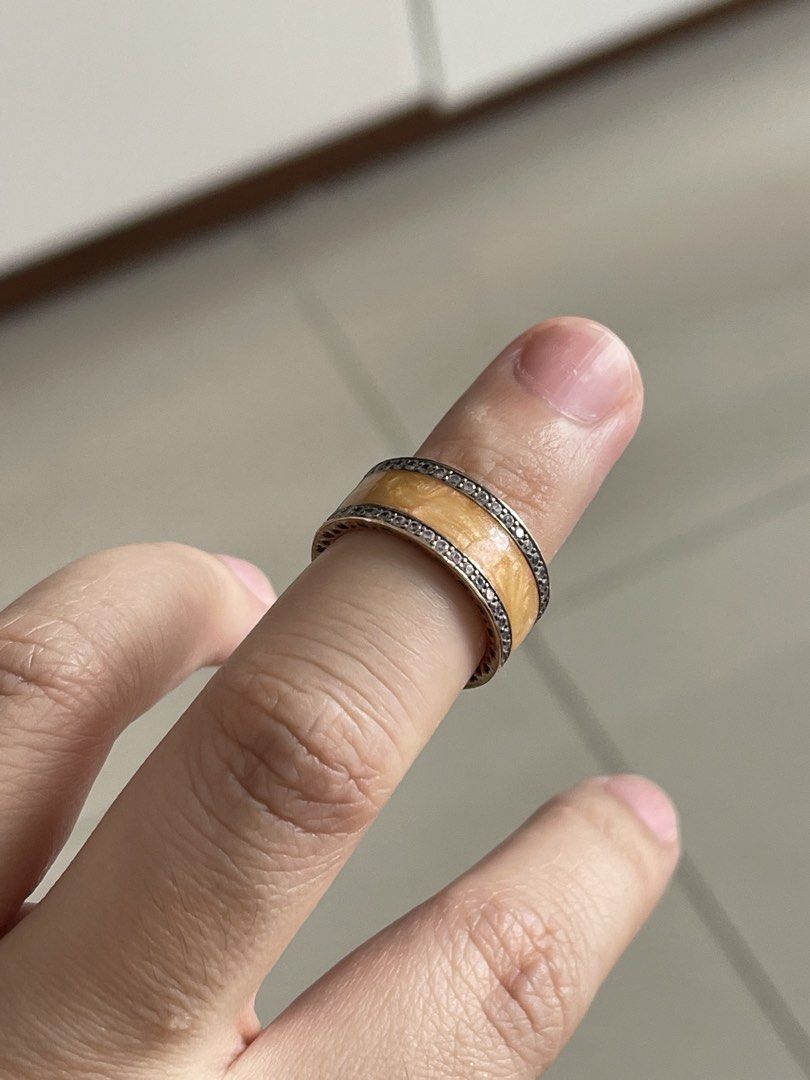 Pandora Ring with Enamel and Stones (Category: Rings) located in Taguig. Submitted by supplementary (Listing ID 1444746139, Image 3). Description: - Authentic Pandora ring -size 5.