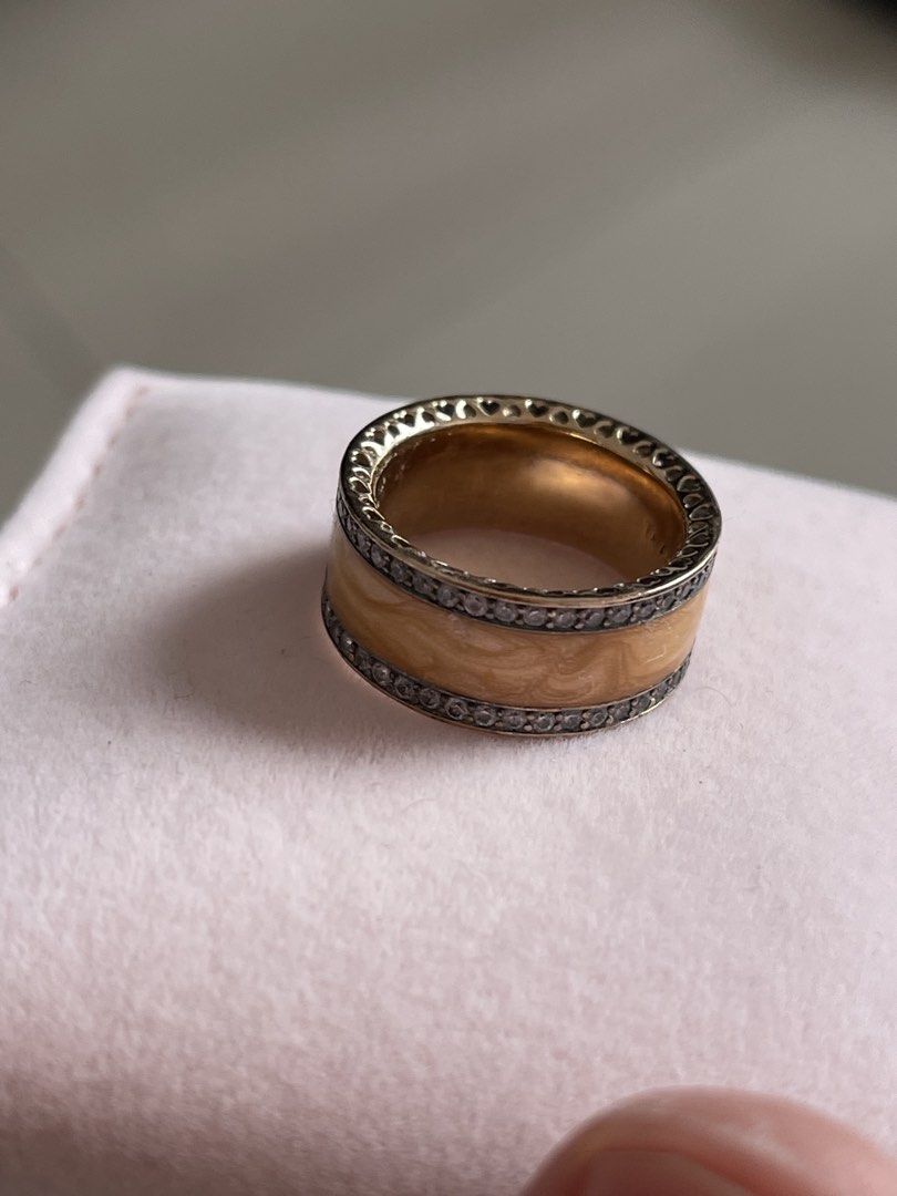 Pandora Ring with Enamel and Stones (Category: Rings) located in Taguig. Submitted by supplementary (Listing ID 1444746139, Image 1). Description: - Authentic Pandora ring -size 5.