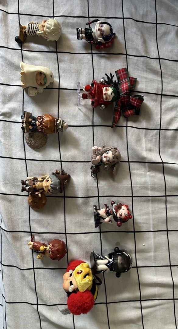 Popmart items (Category: Designer & Blind Box Toys) located in Muntinlupa City. Submitted by poliyester (Listing ID 1444706094, Image 1). Description: Take all for 3k Rare collectibles: - Skullpanda secret Jinglebell red - Addams family x skullpanda - Crybaby x PPG secret Princess morbucks.