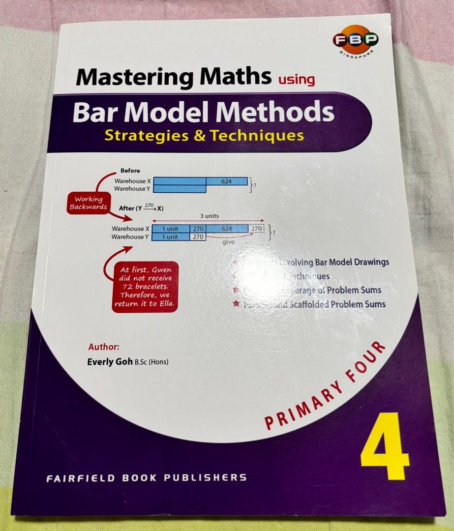 Primary 4 - Mastering Maths using Bar Model Methods (Category: Assessment Books) located in Singapore. Submitted by missjune (Listing ID 1444827757, Image 1). Description: Last reprinted 2025 RP: $10.90.