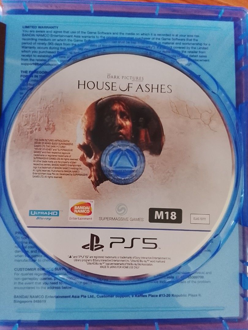 PS5 House of ashes (Category: PlayStation) located in Manila. Submitted by coinhunter8 (Listing ID 1444711681, Image 2). Description: House of ashes master piece.