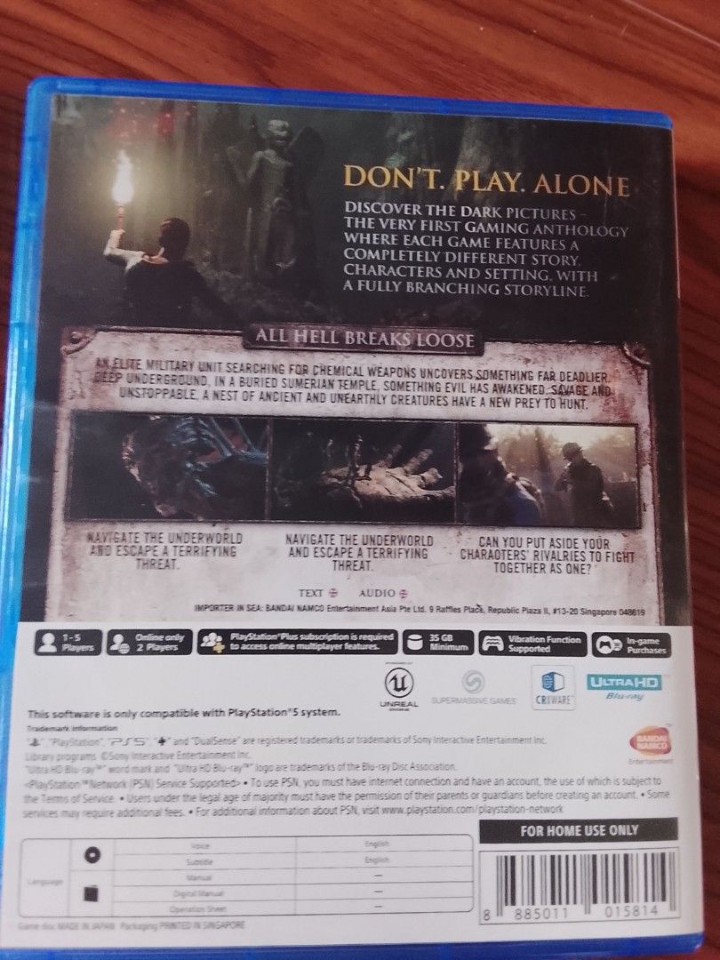PS5 House of ashes (Category: PlayStation) located in Manila. Submitted by coinhunter8 (Listing ID 1444711681, Image 3). Description: House of ashes master piece.