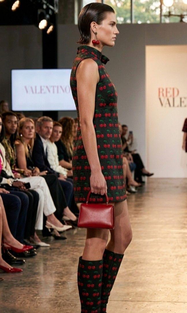 Red Valentino|All-Over cherry Pattern Sleeveless Dress (Category: Luxury Apparel) located in Tarlac. Submitted by literallyhandpicked (Listing ID 1444735953, Image 3). Description: •Literally Handpicked for you❤️ •Direct Message if Interested 💌 •Please feel free to make an offer🤝 Size 38 160/64A on Tag Bust size 34" Waistline 36" Dress Lenght 33" •Please note that there may be slight errors as measurements are taken with the item laid flat. It 