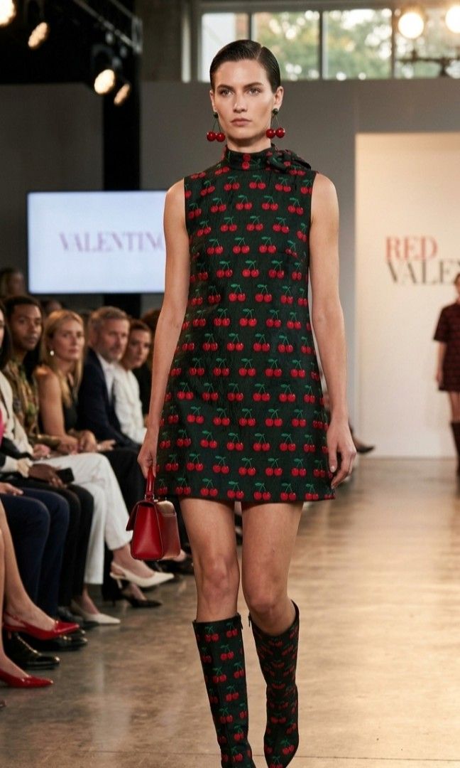 Red Valentino|All-Over cherry Pattern Sleeveless Dress (Category: Luxury Apparel) located in Tarlac. Submitted by literallyhandpicked (Listing ID 1444735953, Image 2). Description: •Literally Handpicked for you❤️ •Direct Message if Interested 💌 •Please feel free to make an offer🤝 Size 38 160/64A on Tag Bust size 34" Waistline 36" Dress Lenght 33" •Please note that there may be slight errors as measurements are taken with the item laid flat. It 