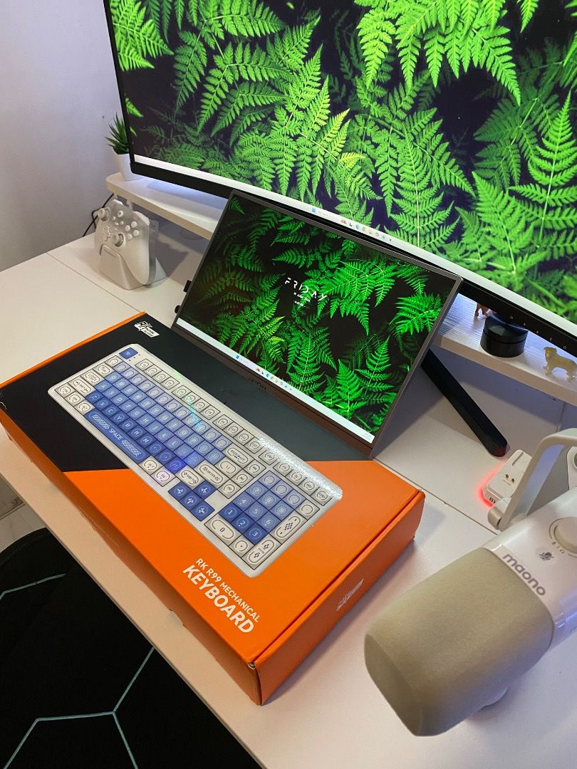 Royal Kludge RK R99 (Category: Computer Keyboard) located in Bulacan. Submitted by guroplayontiktok (Listing ID 1444845164, Image 1). Description: Hindi pa nabubuksan kakadeliver lang kanina napanalunan lang sa giveaway sa Instagram.