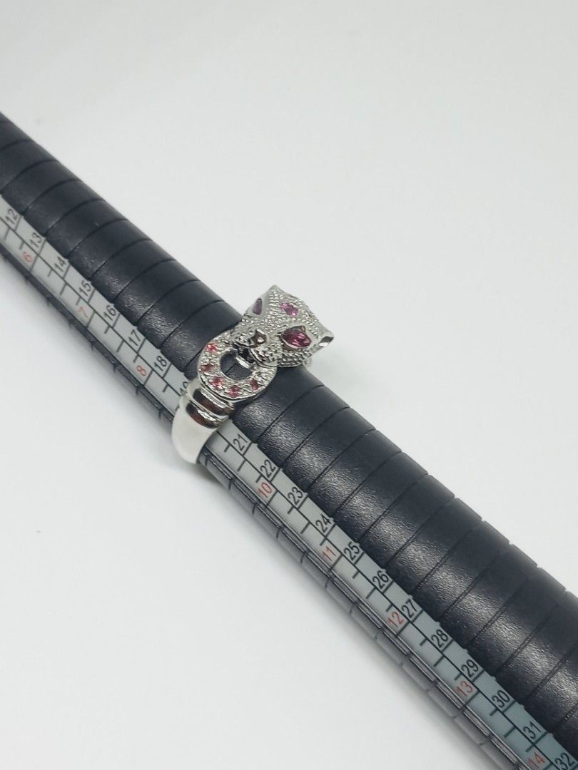 S925 Rhodolite Garnet Panther Design Ring (Category: Rings) located in Paranaque City. Submitted by momoftwo23 (Listing ID 1444716507, Image 3). Description: 4x2mm Marquise Unheated African Rhodolite Garnet Panther Design S925 Sterling Silver Ring Size 9 Made in Thailand P2,100 Free Nationwide Shipping via LBC Payment via BPI, BDO, Gcash/Maya and Palawan Remittance.