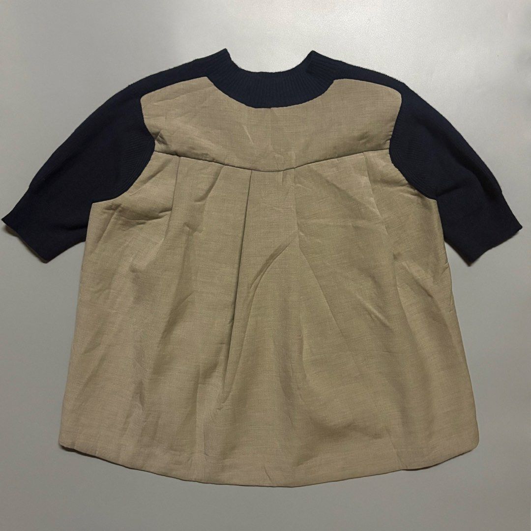 Sacai Navy & Beige Suiting Mix Blouses Knitted (Category: Luxury Apparel) located in Tayabas. Submitted by tayabaskartell (Listing ID 1444818547, Image 2). Description: .