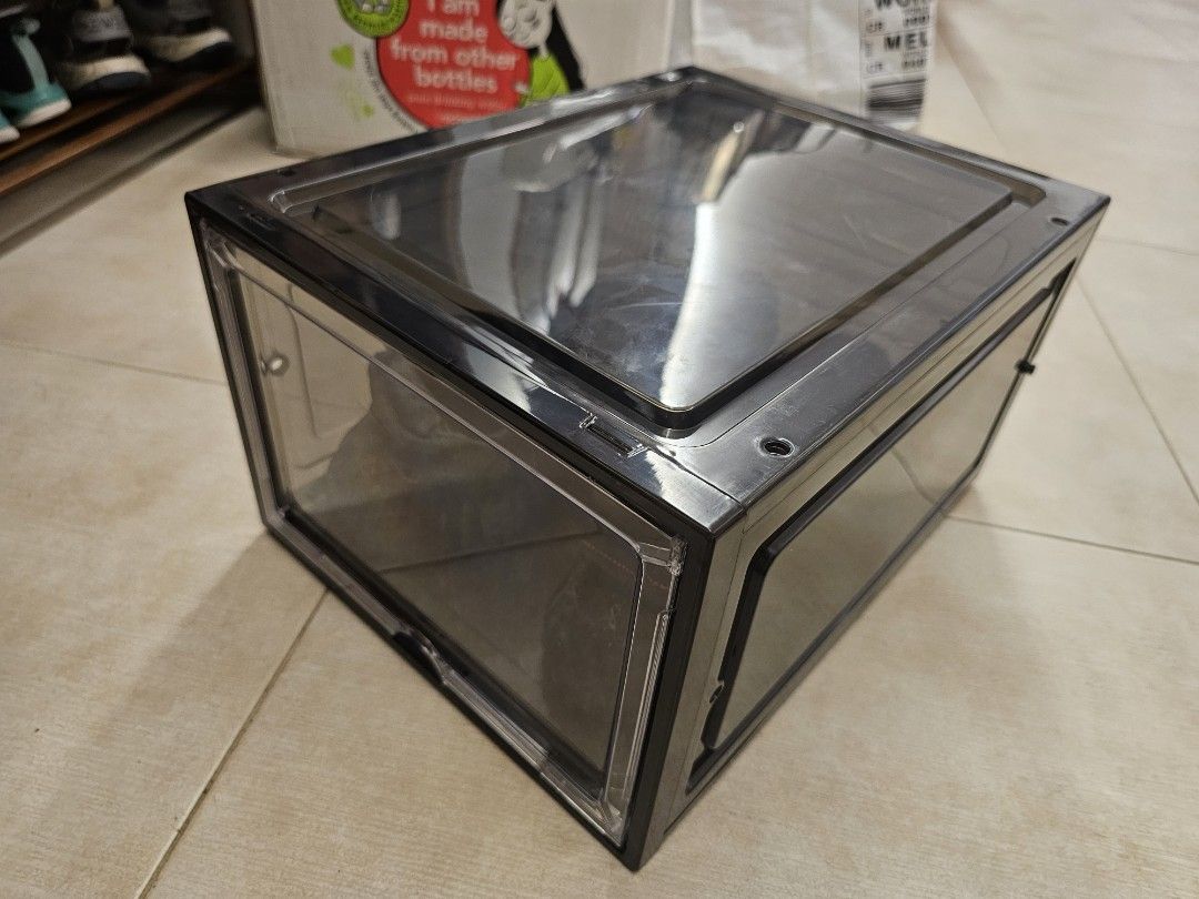 Stackable Clear Shoe Storage Box with Drop Front486452280311818240