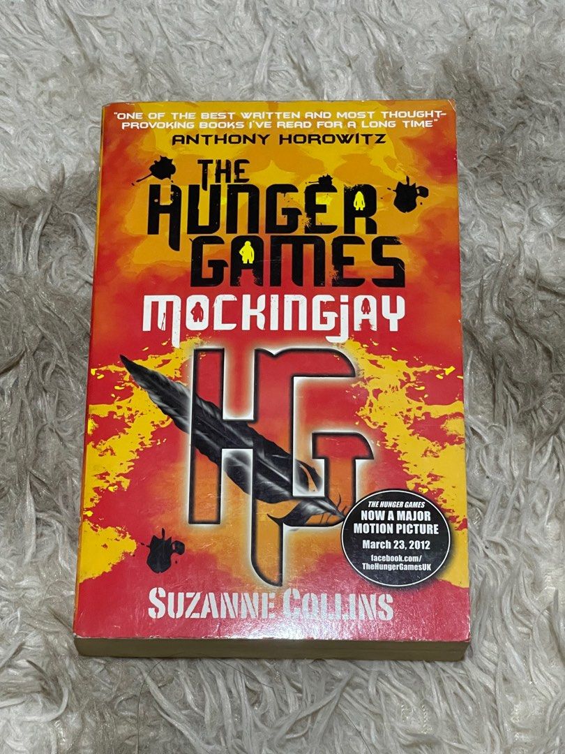 THE HUNGER GAMES MOCKINGJAY by Suzanne Collins (Category: Storybooks) located in Muntinlupa City. Submitted by ari.declutters (Listing ID 1444817942, Image 1). Description: The Hunger Games Mockingjay (Book 3) by Suzanne Collins *Books are bought years back, which is why some yelow discolorations on the edge are visible *Message if you need more photos LAST PRICE POSTED ; will not entertain low-balling Price adjustment may be made if getting more