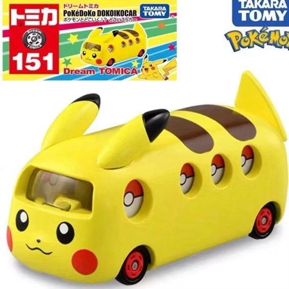Tomica Pikachu (Category: Vehicle & Diecast Models) located in Manila. Submitted by lene24 (Listing ID 1444524469, Image 2). Description: Description: ⚡ Authentic Takara Tomy Dream Tomica No. 151 ⚡ Pokémon Pokédoko Dokoiko Car – Pikachu Version ⚡ Brand new and sealed in protective plastic ⚡ Japan release / collectible item ⚡ Cute Pikachu-themed vehicle design ⚡ Perfect for Pokémon fans, Tomica collectors, and gift giving Condition: ✅ Brand New ✅ 