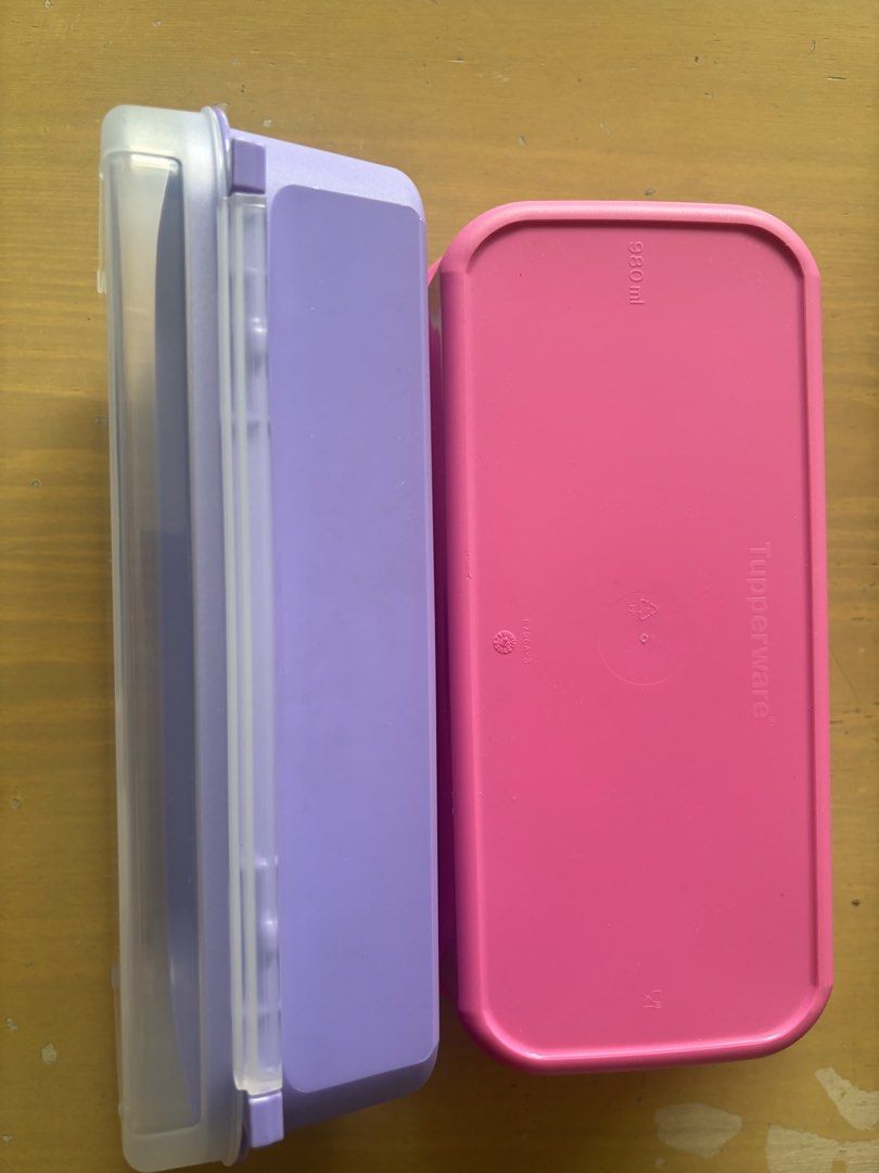 Tupperware Lunch Box Pink Purple 380ml486344825305180160