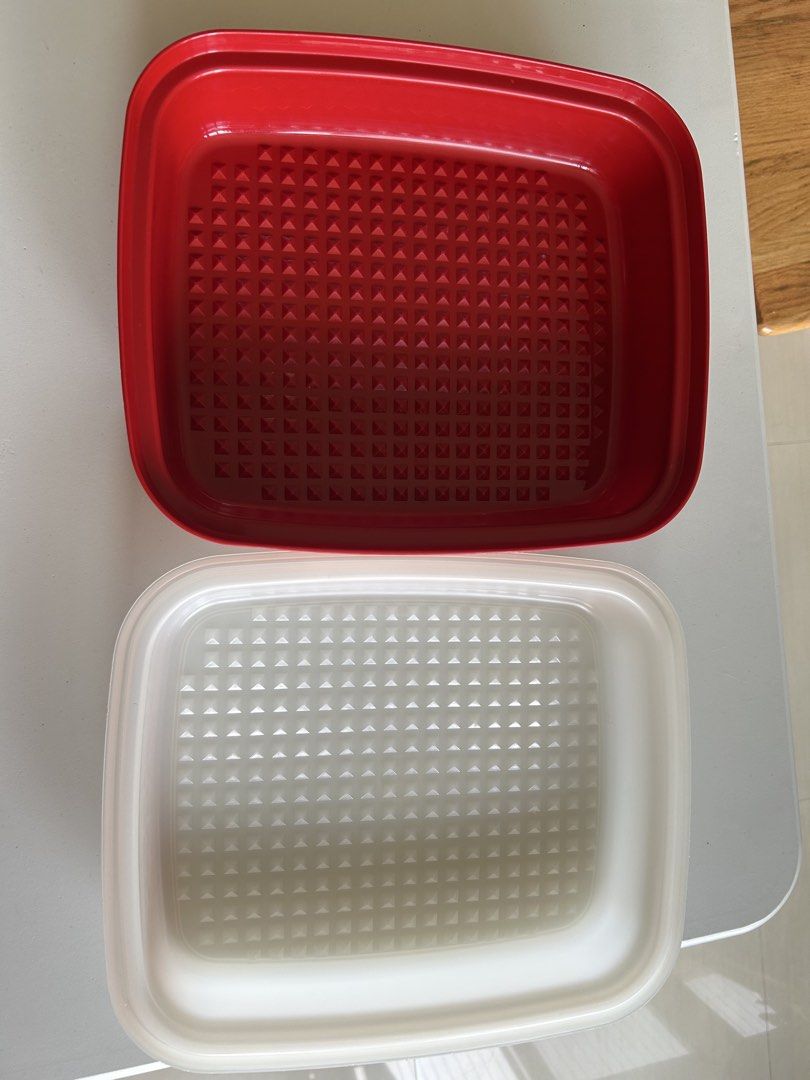Tupperware Red Square Food Container with Lid486344828210401281