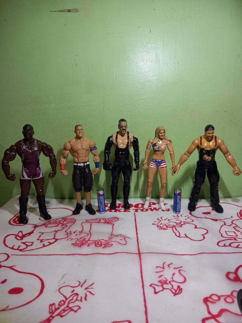 WRESTLERS ACTION FIGURES 5pcs. 6" INCHES (Category: Action & Battle Toys) located in Manila. Submitted by cristobalc40322 (Listing ID 1444824820, Image 1). Description: AS IS ISSUE : BODY PRINT VERY GOOD CONDITION NO ANYDAMAGE NO SCRATCHES TAKE ALL 5pcs. FOR ONLY 800 350php EACH LOCATION: QUEZON CITY BATASAN DSWD AREA IF MEET UP.