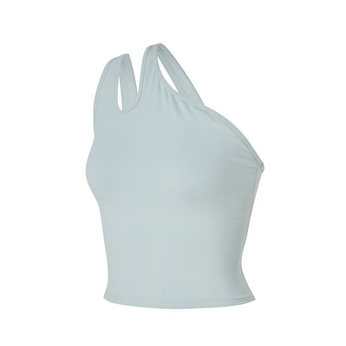 Xexymix longline XELLA Intension Cut Out One Shoulder Bra | crowd favourite high compression supportive gym fitness running alo yoga anya active (Category: Sleeveless) located in Singapore. Submitted by fingers.crossed. (Listing ID 1444709443, Image 3). Description: RTP ~$50, handwashed only. Pretty baby blue colour. Flattering cut, removable paddings. .