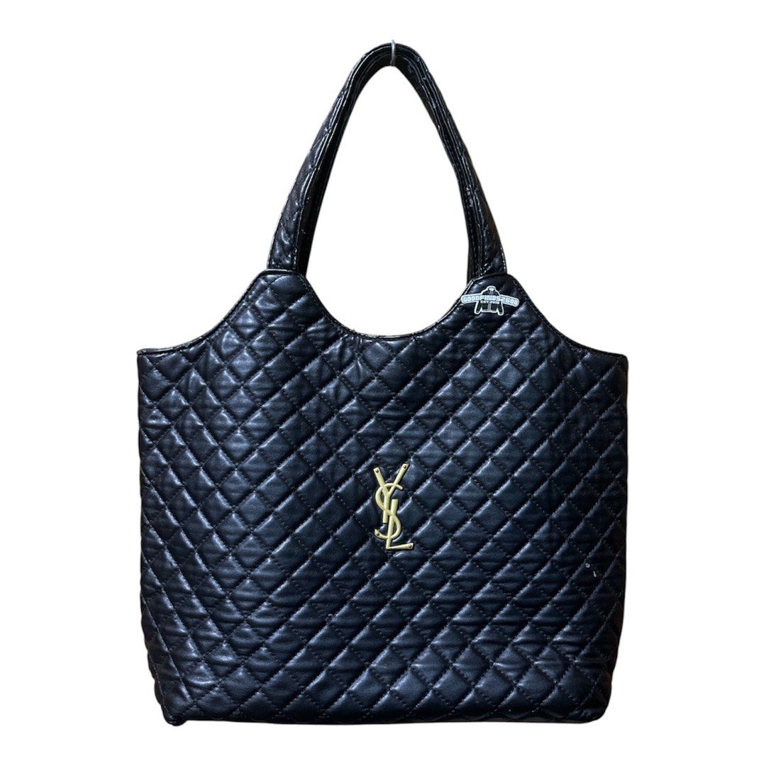YSL Quilted Leather Tote Bag (Category: Luxury Bags & Wallets) located in Baguio. Submitted by goodfinds2600v2 (Listing ID 1444846655, Image 1). Description: LSize: L Dimensions: L- W- Description: 0/ ff Condition: Good Issue/s: no tags, crack and peeled leather on strap and body.