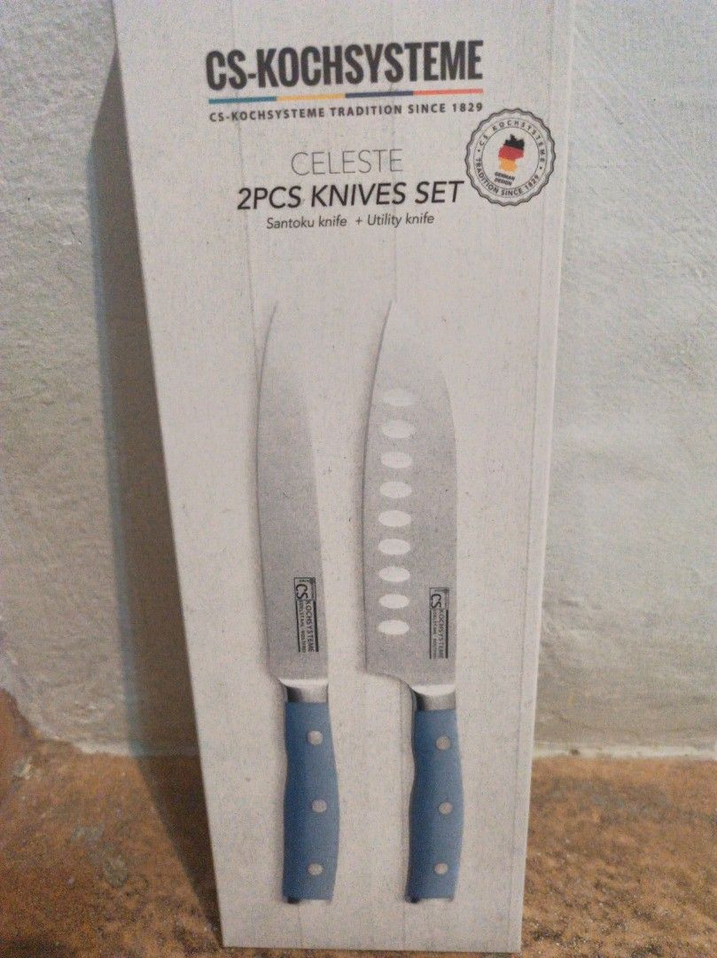 2 set knife (Kategori: Kitchen & Appliances) berada di Tangerang. Dikirim oleh pit4sari (ID iklan 1441421968, Gambar 1). Deskripsi: pisau dapur isi 2 (barang baru gak pernah dipakai sama sekali) merk CS-KOCHSYSTEME. no ongkir.