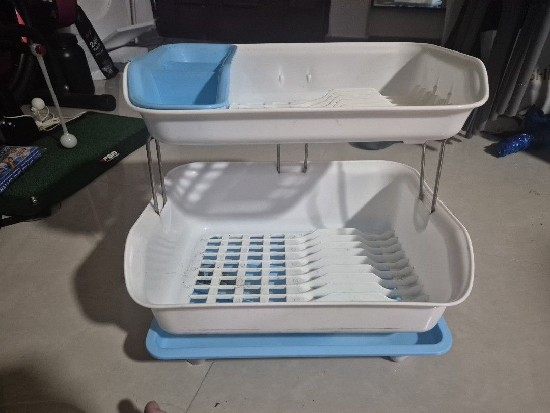 2-Tier Dish Rack with Cutlery Holder471236468854630403
