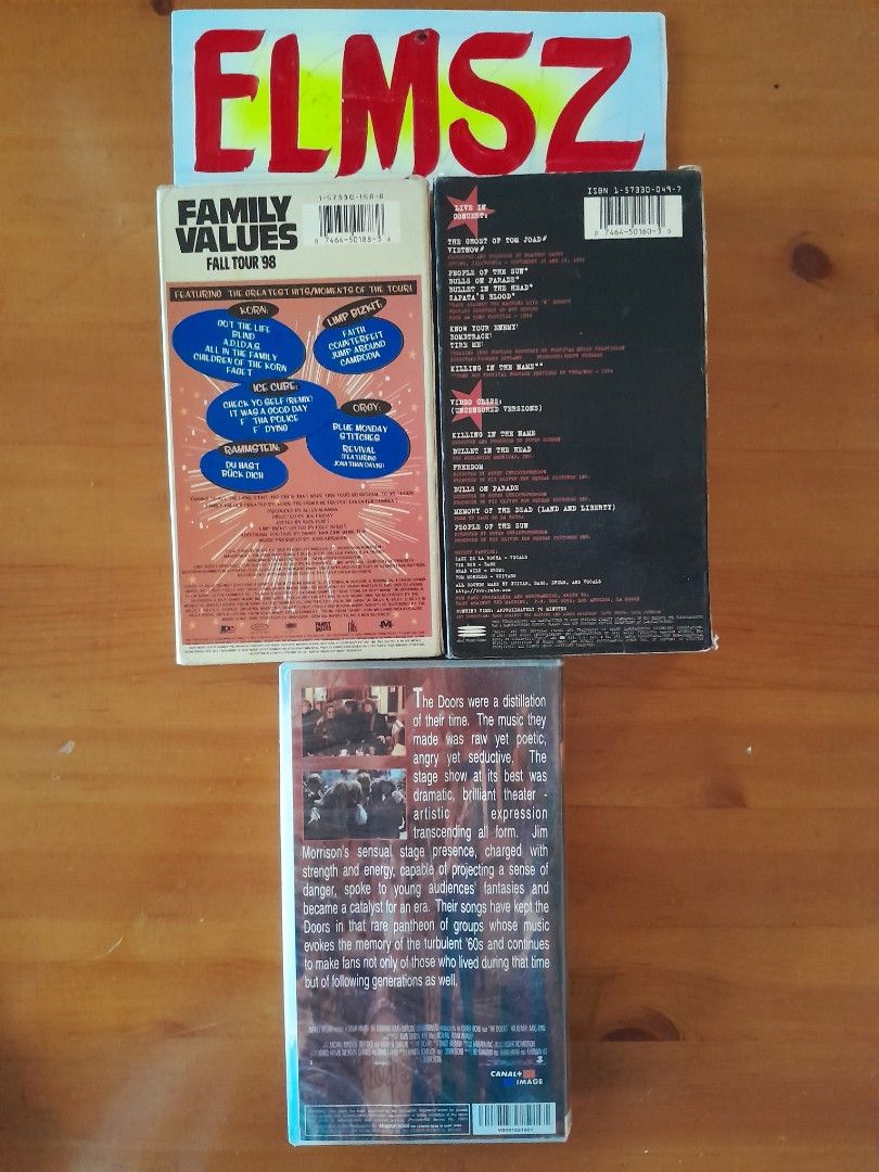 90's VHS tapes FREE SHIPPING (Category: CDs & DVDs) located in Muntinlupa City. Submitted by elmsz (Listing ID 1441382489, Image 2). Description: Wala na ako VHS player. Nakatago na lang. FREE SHIPPING na. Libre na din yung VHS cleaner. Lalamove pickup Alabang. Shipping via J and T. Gcash.