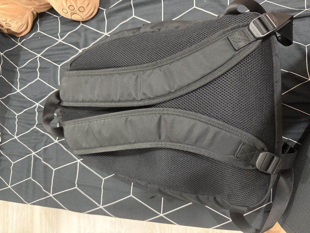 Adidas Black Backpack with Patches (Category: Backpacks) located in Manila. Submitted by 2c2qfftjdk21661 (Listing ID 1441519383, Image 3). Description: - Classic black Adidas backpack - Spacious main compartment with zipper closure - Convenient front pocket with velcro fastening - Two side pockets for extra storage - Features adorable Adidas patches on the front - Padded shoulder straps for maximum comfort - Ideal for everyday use, school, or cas