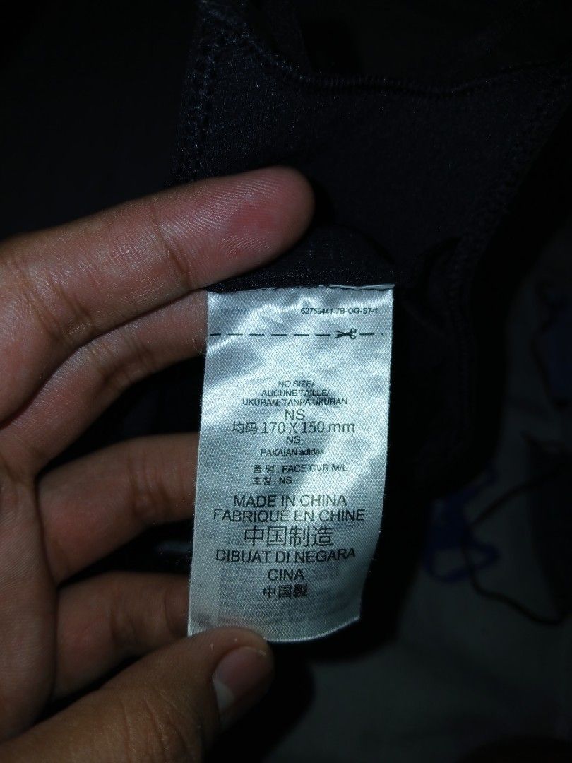 Adidas facemask (Category: Face Masks & Face Shields) located in Quezon City. Submitted by jsnfp (Listing ID 1441542225, Image 3). Description: 100 each SAFE 300 each ADIDAS Quezon City.