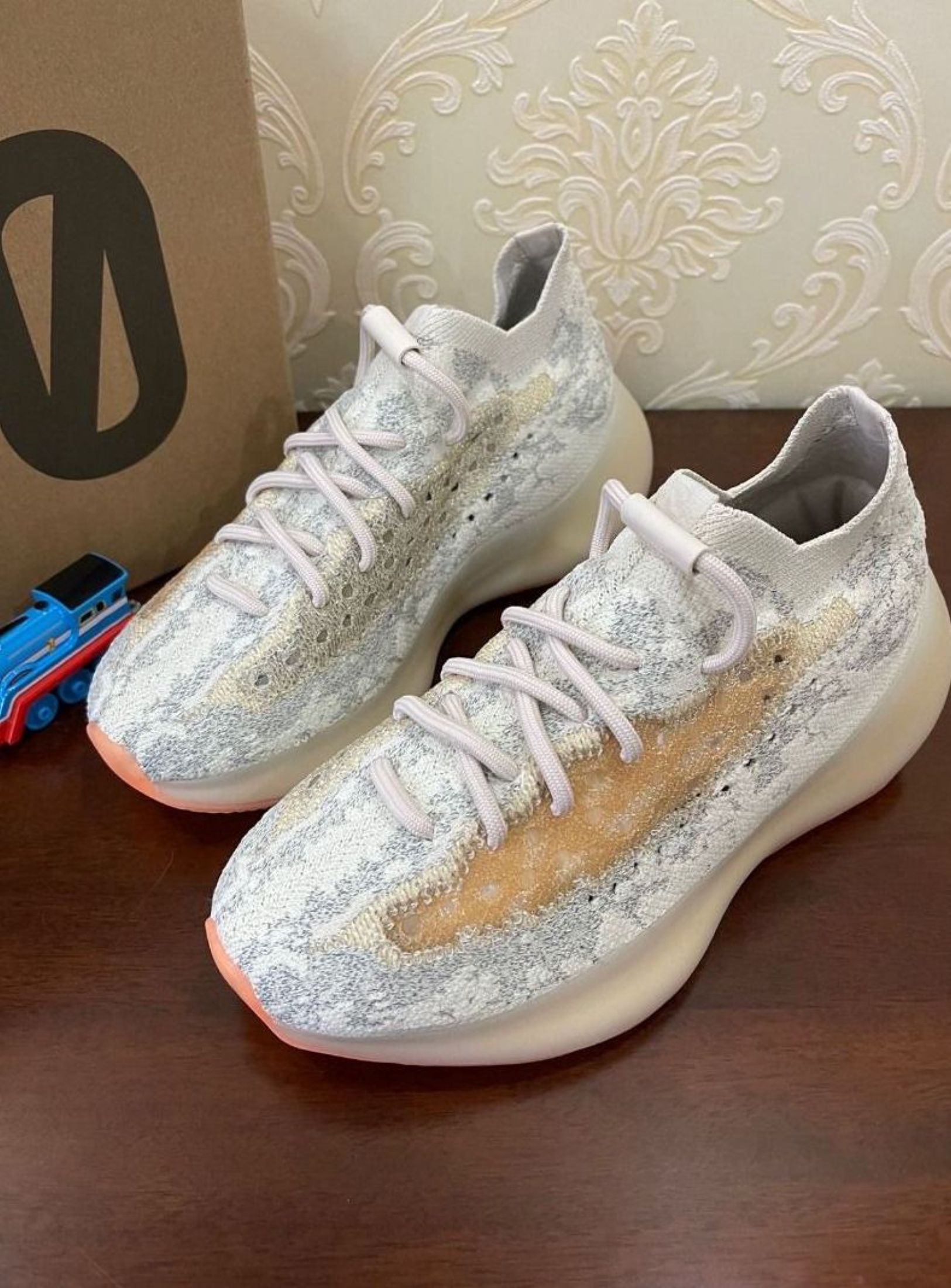 adidas originals Yeezy Boost 380 Athletic Leisure Shoes Peach Pink (Category: Sneakers) located in Singapore. Submitted by jiobravewater (Listing ID 1441582571, Image 1). Description: Adidas — adidas originals Yeezy Boost 380 Athletic Leisure Shoes Peach Pink 🆕 New / 📦 Free ship / 💰 COD Interested? Chat me 👋.